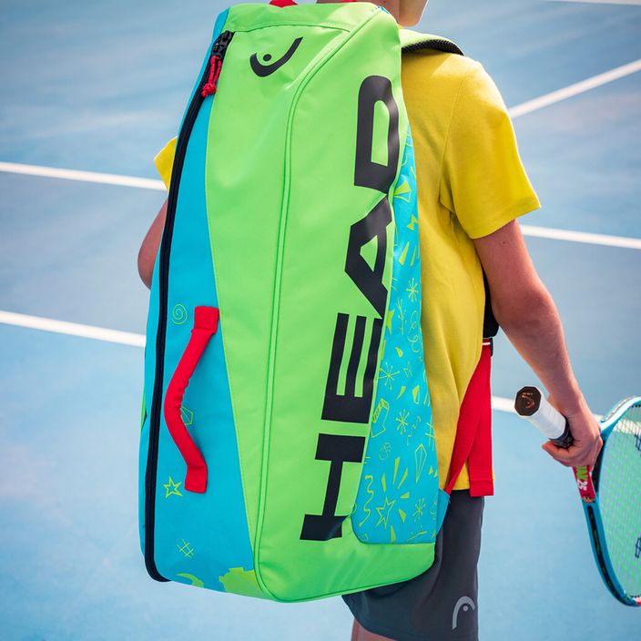 HEAD children's tennis bag Junior Combi Novak 35 l blue-green 283672 8