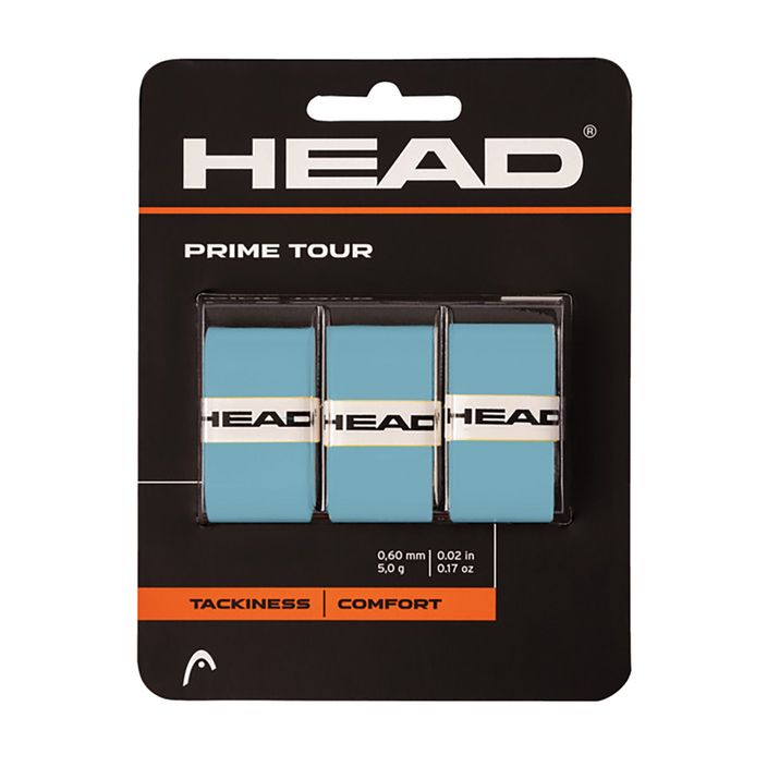 HEAD Prime Tour tennis racket wraps 3 pcs blue. 2