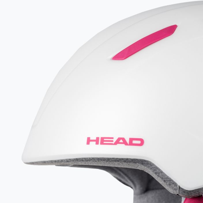 HEAD Maja 2022 children's ski helmet white 328722 6