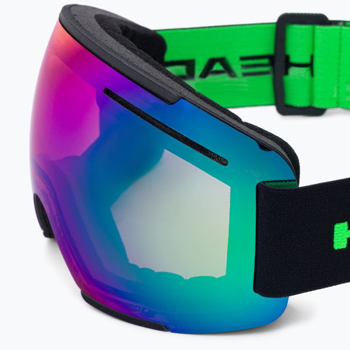 HEAD F-LYT green/black ski goggles 394332 5