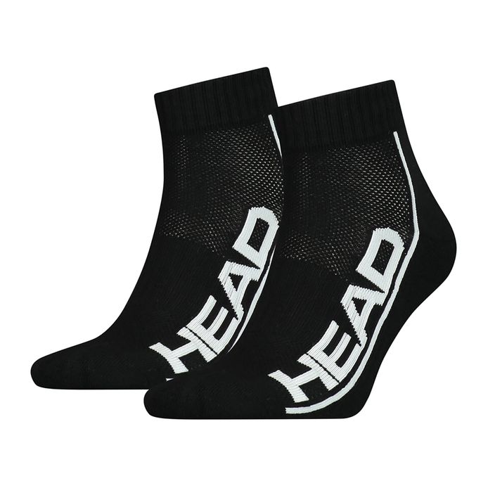 HEAD Socks Tennis 2P Stripe Quarter black 811509BKW39 2