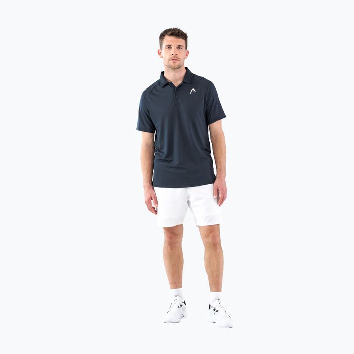 Men's HEAD Performance Polo Tennis Shirt, navy blue 811403NV 5