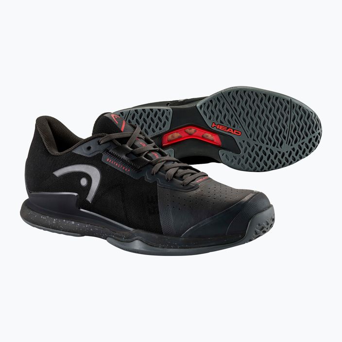 Men's tennis shoes HEAD Sprint Pro 3.5 black/red 12