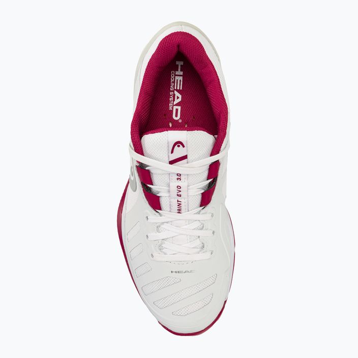 Women's tennis shoes HEAD Sprint Evo 3.0 Clay white/berry 5