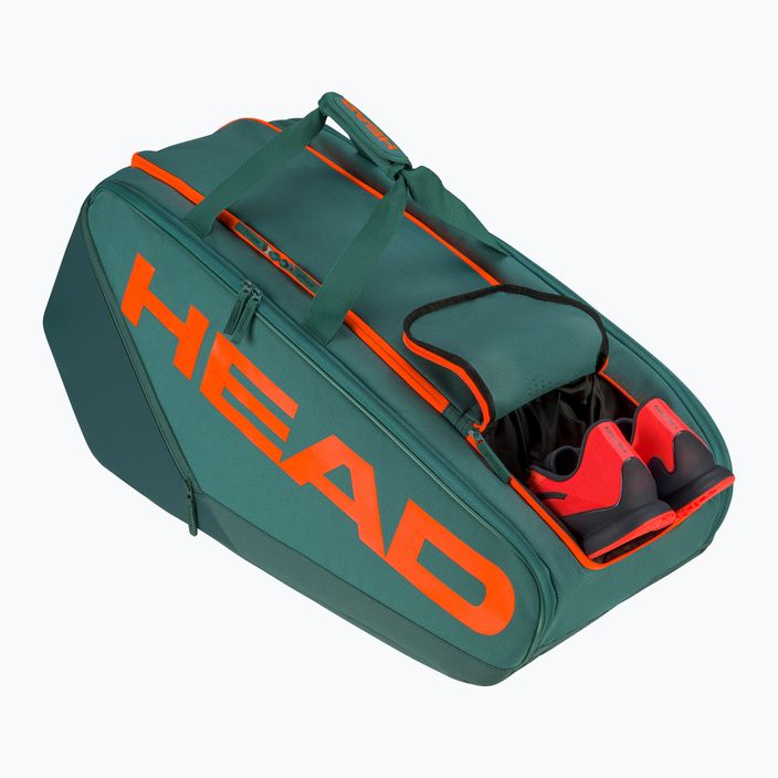 HEAD Pro Racquet XL tennis bag 97 l dark cyan/fluo orange 2