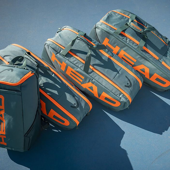 HEAD Pro Racquet XL tennis bag 97 l dark cyan/fluo orange 3