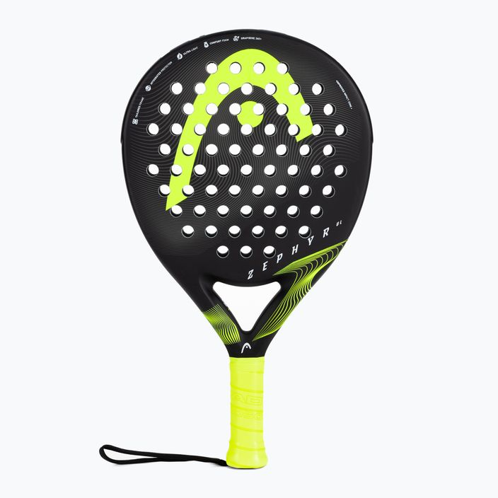 HEAD Zephyr UL 2023 paddle racket black and yellow 225053