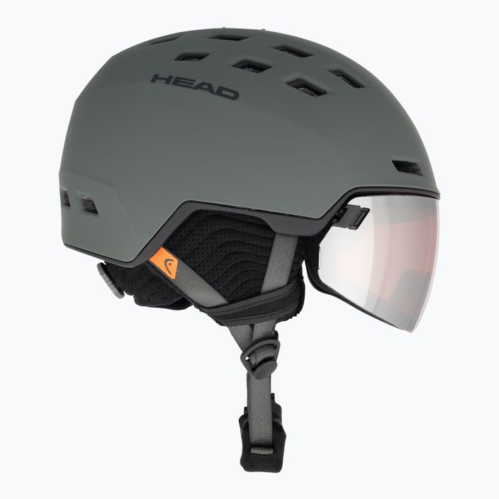HEAD Radar night green ski helmet 5