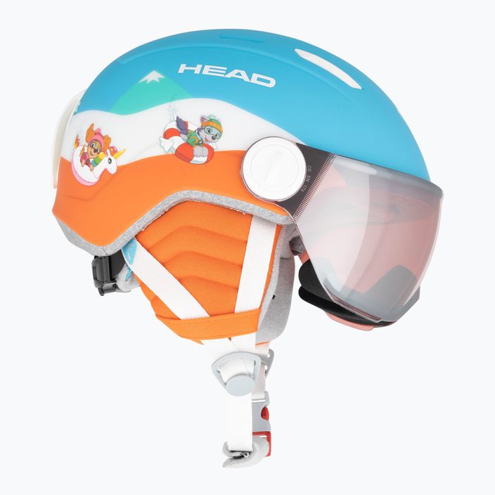 Children's ski helmet HEAD Mojo Visor Paw blue 5
