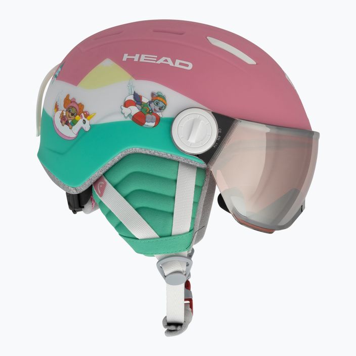 Children's ski helmet HEAD Maja Visor Paw pink 4