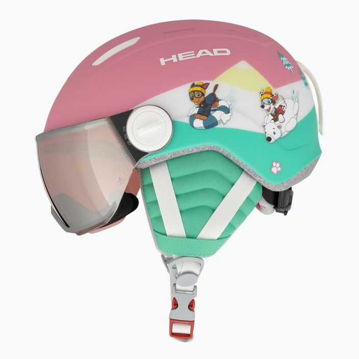 Children's ski helmet HEAD Maja Visor Paw pink 5