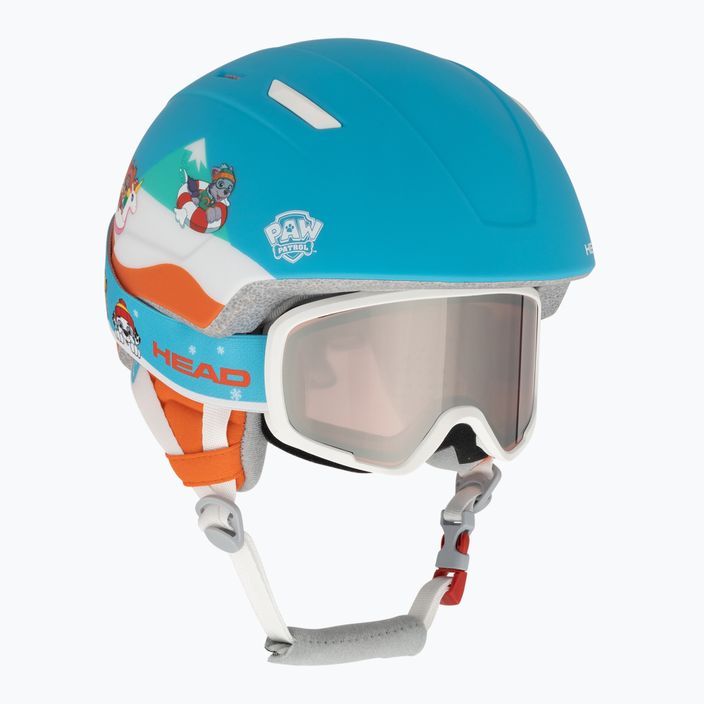 Children's ski helmet HEAD Mojo Set Paw + Goggles blue