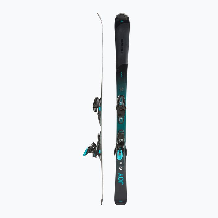 Women's Downhill Ski HEAD e-super Joy SW SLR Joy Pro + Joy 11 black/blue 2