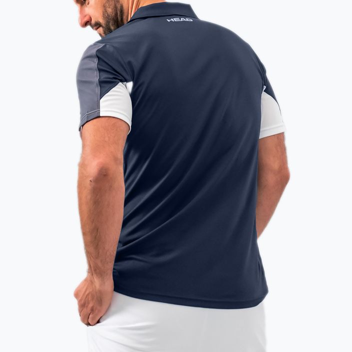 HEAD Club 22 Tech men's tennis polo shirt navy blue 811421 2