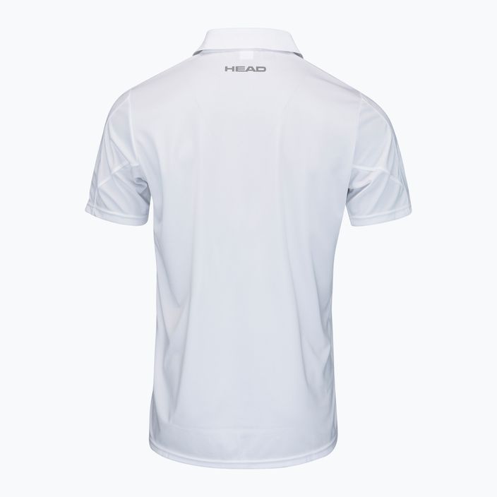 HEAD Club 22 Tech men's tennis polo shirt white 811421 2
