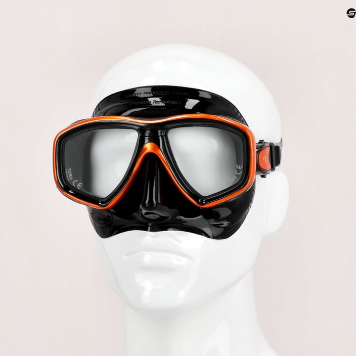 TUSA Ceos Diving Mask Black/Orange M-212 4