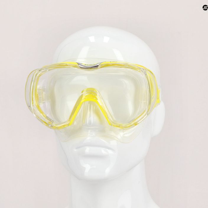 TUSA Tri-Quest Fd Diving Mask Yellow Clear M-3001 4