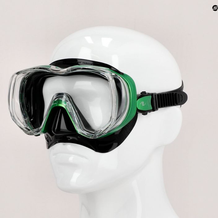 TUSA Tri-Quest Fd Diving Mask Black-Green M-3001 7