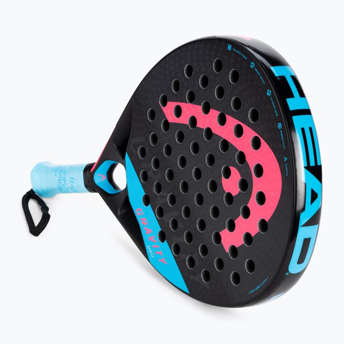 HEAD Gravity Pro 2022 paddle racket black/blue 228162 3