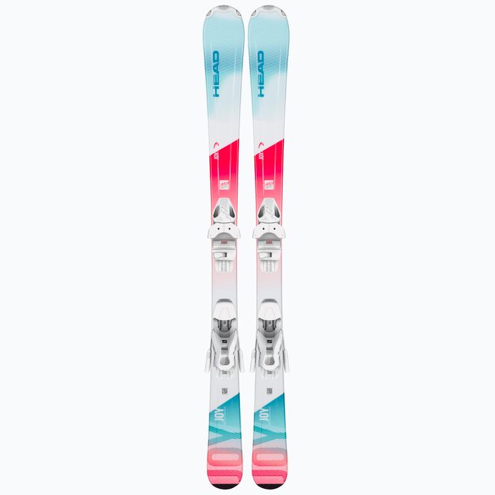 Children's skis HEAD Joy Easy Jrs + Jrs 7.5 white and pink 314341 10