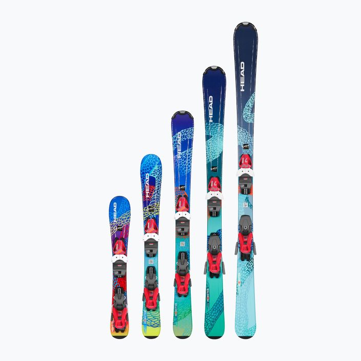 HEAD Children's Downhill Ski Monster Easy Jrs + Jrs 4.5 colour 314382/100887 10