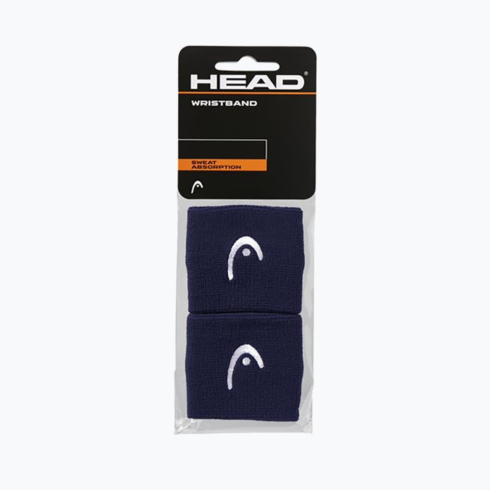 HEAD Wristband 2.5" 2 pcs navy 2