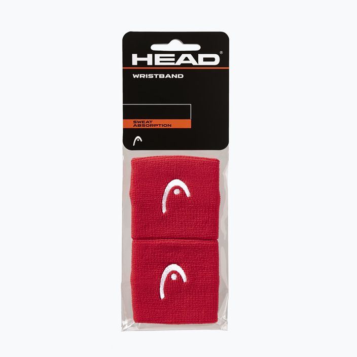 HEAD Wristband 2.5" 2 pcs red 285050 3