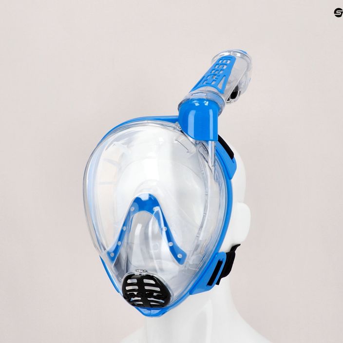 Cressi Duke Dry full face mask for snorkelling blue XDT000020 6