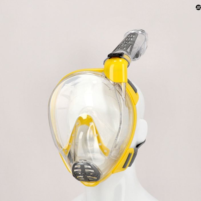 Cressi Duke Dry full face mask for snorkelling yellow XDT000010 6
