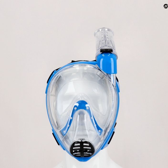 Cressi Baron full face mask for snorkelling blue and clear XDT020020 5