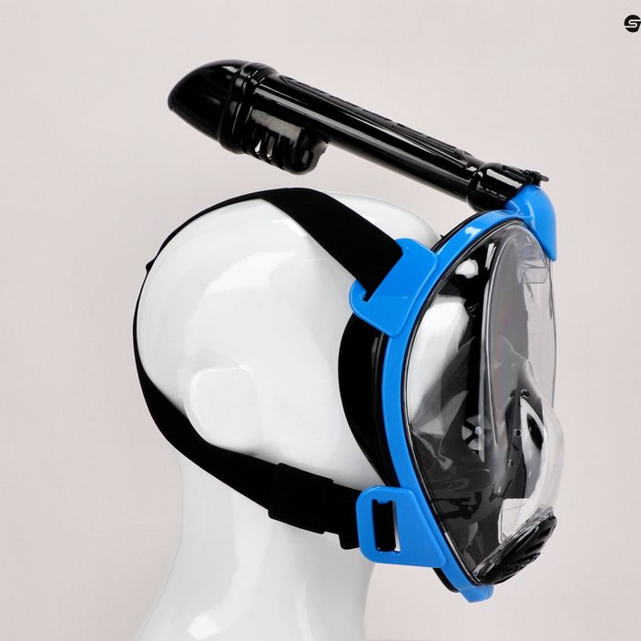 Cressi Baron full face mask for snorkelling black and blue XDT025020 6