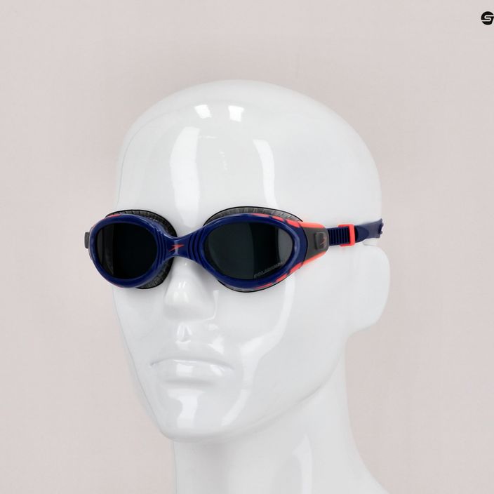 Speedo Futura Biofuse Flexiseal Tri swim goggles navy/phoenix red/charcoal 8-11256F270 7