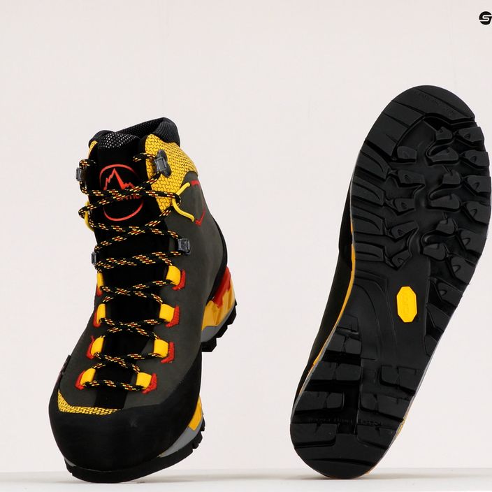 La Sportiva men's high alpine boots Trango Tech Leather GTX black/yellow 21S999100 9