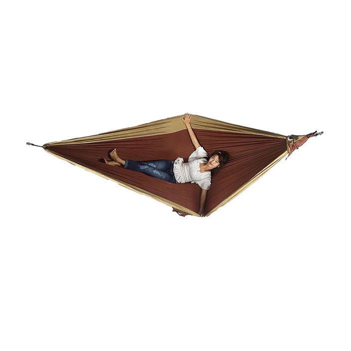 Ticket To The Moon Original brown two-person hiking hammock TMO0408 2