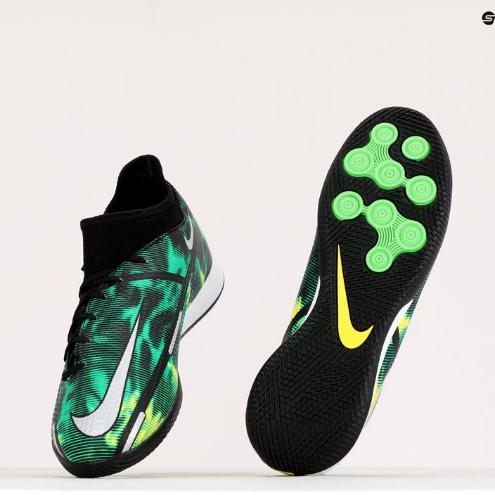 Men's football boots Nike Phantom GT2 Academy DF SW IC black-green DM0720-003 10