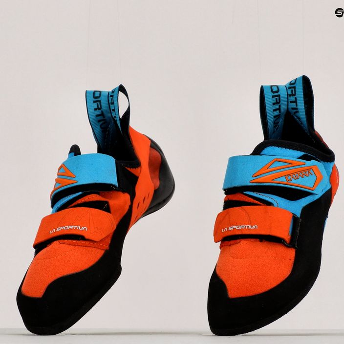 La Sportiva men's Katana blue-orange climbing shoe 20L202614 7