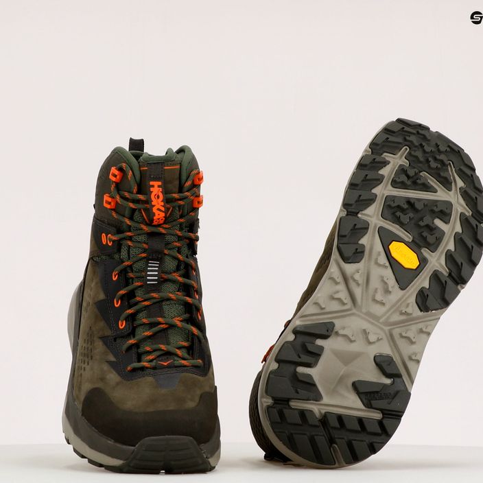Men's trekking boots HOKA Kaha GTX green 1112030 9