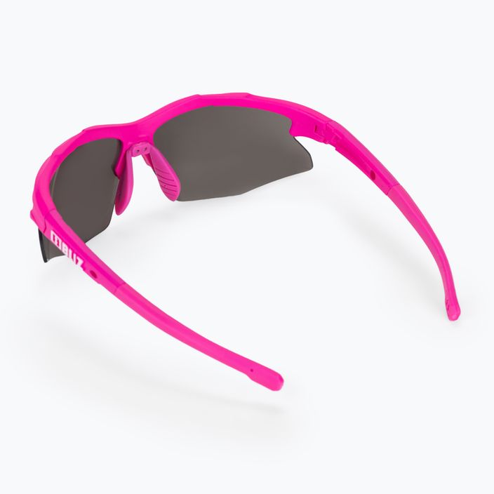 Bliz Hybrid Small pink/smoke silver mirror cycling goggles 52808-41 2