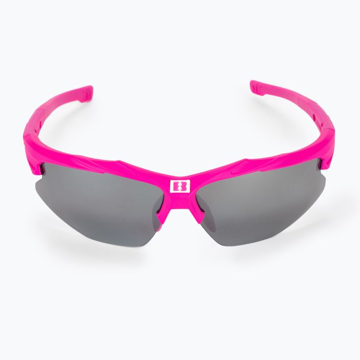 Bliz Hybrid Small pink/smoke silver mirror cycling goggles 52808-41 3