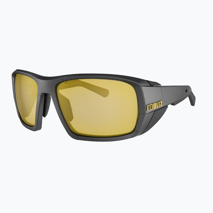 Bliz Peak S4 matt black/brown gold mirror cycling glasses 2