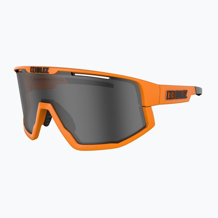 Bliz Fusion S3 matt neon orange/smoke cycling goggles 2