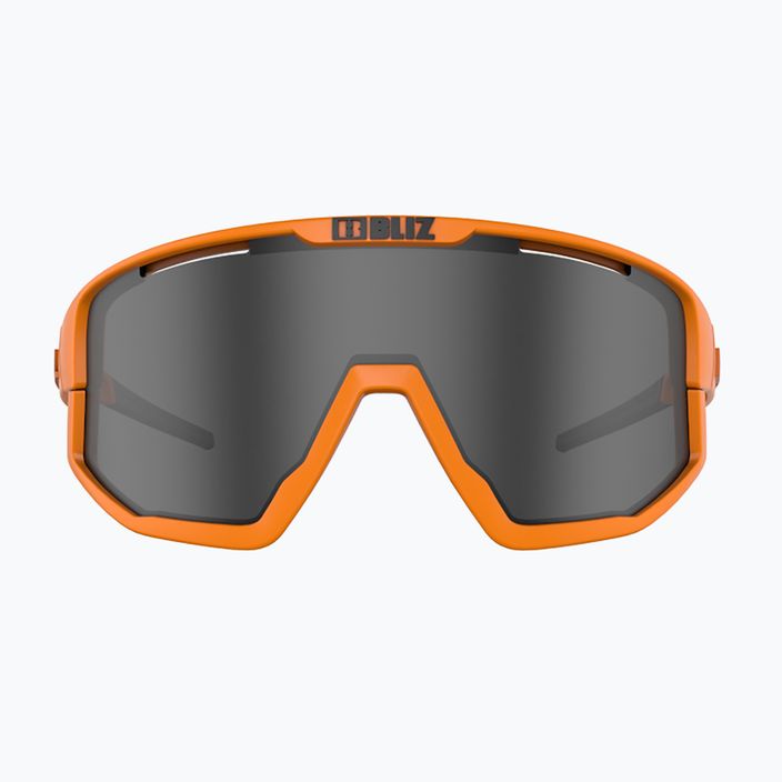 Bliz Fusion S3 matt neon orange/smoke cycling goggles 3