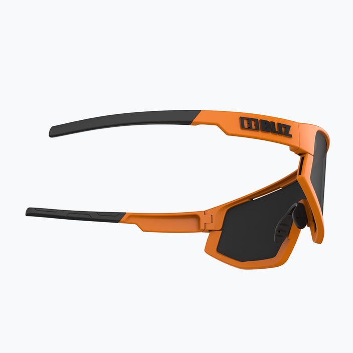 Bliz Fusion S3 matt neon orange/smoke cycling goggles 5