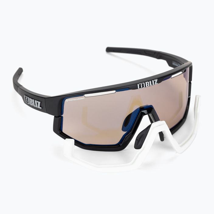Bliz Fusion Nano Optics Photochromic matt black/brown blue multi 52105-13P cycling glasses 5