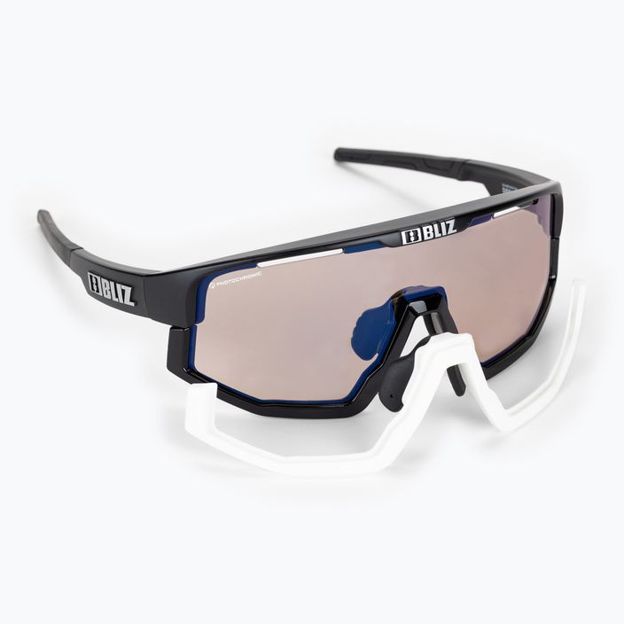 Bliz Vision Nano Optics Photochromic matt black/brown blue multi 52101-13P cycling glasses 5