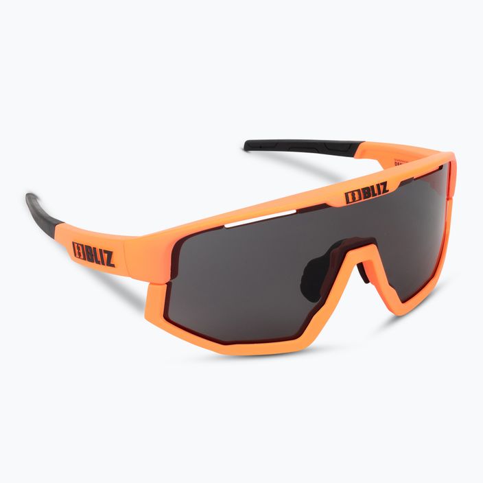 Bliz Vision S3 matt neon orange/smoke cycling glasses 2