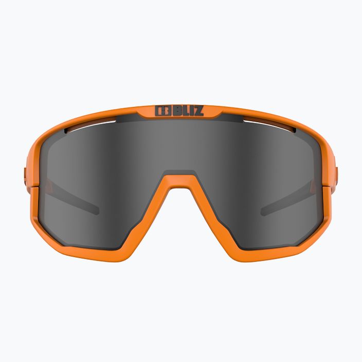 Bliz Vision S3 matt neon orange/smoke cycling glasses 5