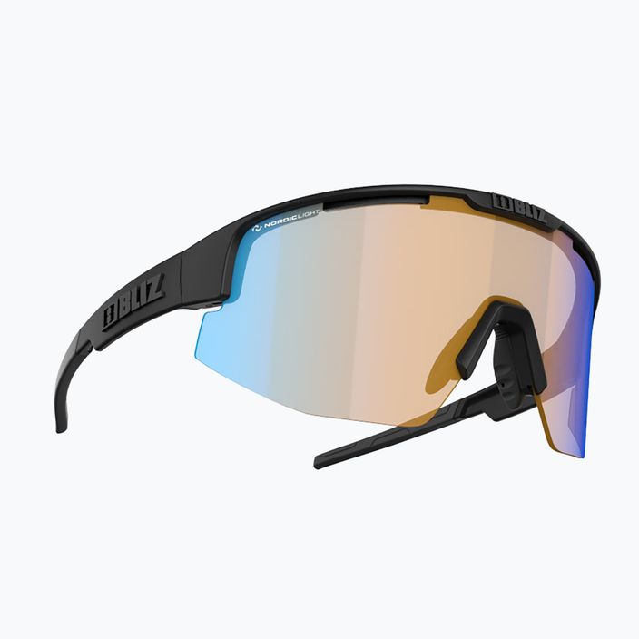 Bliz Matrix Nano Optics Nordic Light matt black/coral/orange blue multi 52104-13N cycling glasses 5