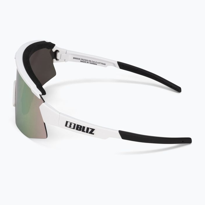 Bliz Breeze S3+S0 matt white / brown rose multi / clear cycling glasses P52102-04 5