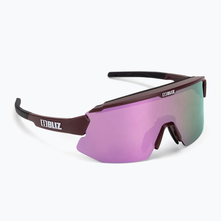 Bliz Breeze Small S3+S1 matt burgundy / brown rose multi /pink cycling glasses 52212-44 2
